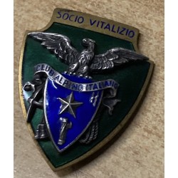 CAI Italian Alpine Club "Life Member" badge, 3.5 x 3 cm