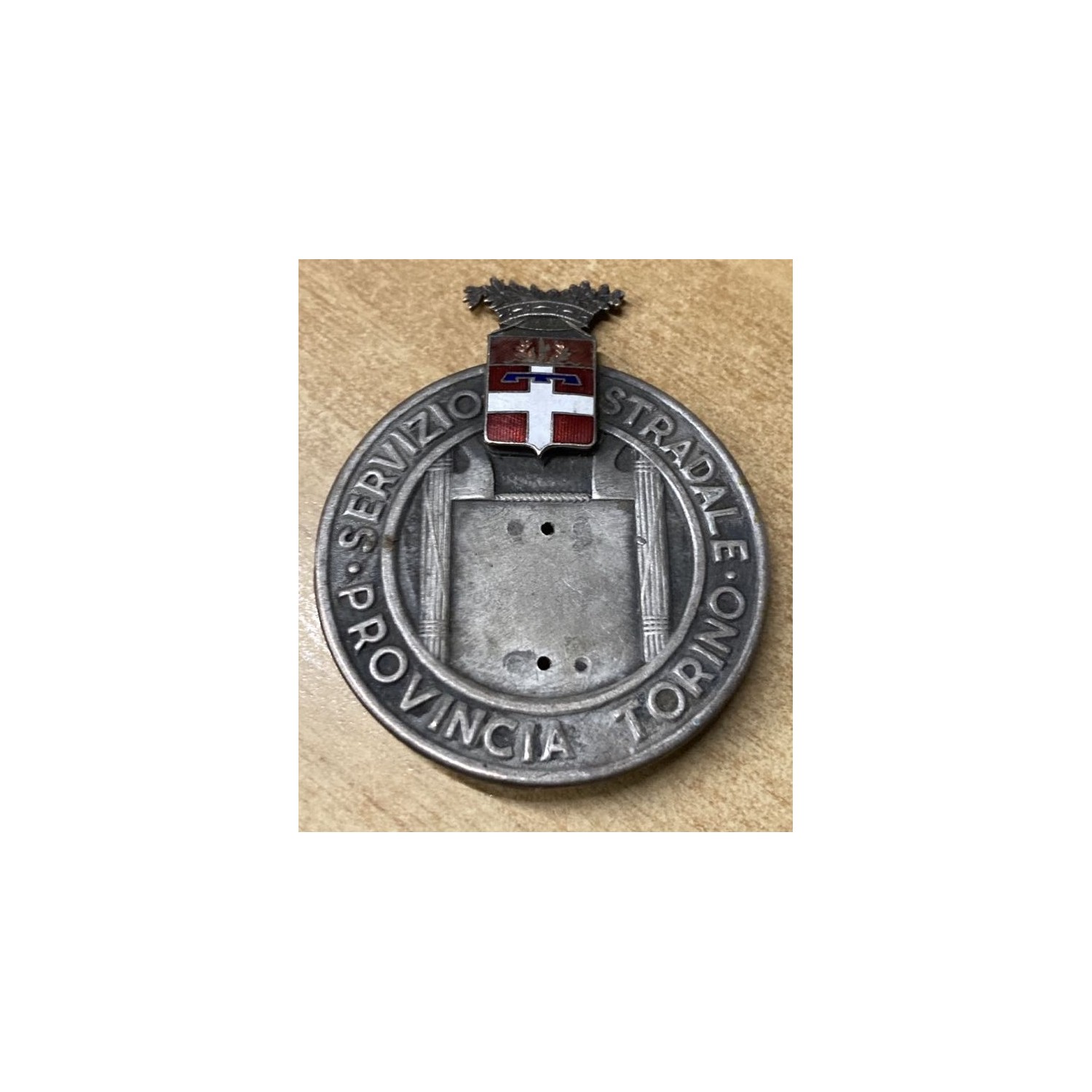 Large chest badge "Servizio Stradale" Province of Turin from the 1930s