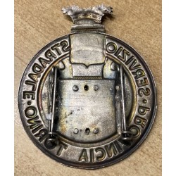 Distintivo da petto di grosse dimensioni "Servizio Stradale" Provincia di Torino anni 30