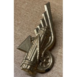 Pair of friezes in pressed sheet metal for Railway Militia shoulder boards