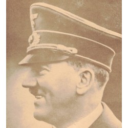 Cartolina profilo di Adolf Hitler