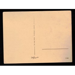 Cartolina profilo di Adolf Hitler