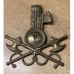 Raro fregio metallico Va Centuria CCNN Lavoratori