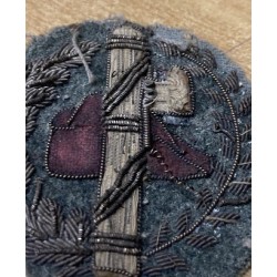 Rare frieze of the University Militia shield with a grey-green background