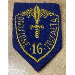Sleeve shield, troop versoine 16th Infantry Division FOSSALTA (Pistoia)