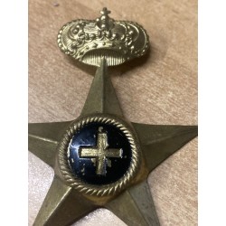 Frieze in brass sheet for Commissariat tropical helmet