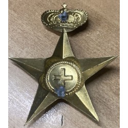 Frieze in brass sheet for Commissariat tropical helmet