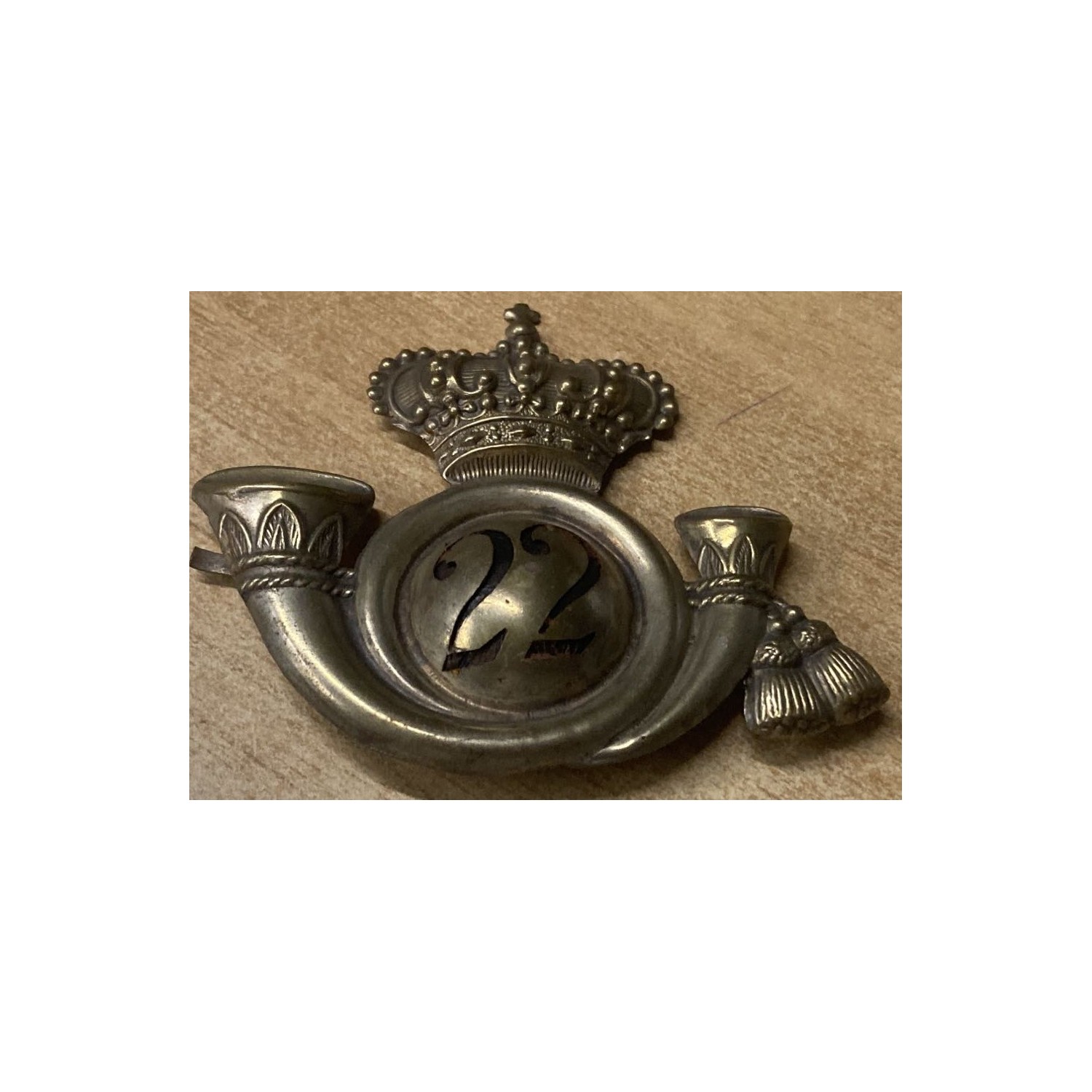 Bearded badge 22nd Cavalleggeri Regiment CATANIA post 1934