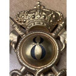 Stupendo fregio da colbacco 8° Rgt Lancieri MONTEBELLO  post 34