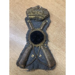 Headgear frieze on a gray-green background Infantry Officer M34, height 6 cm