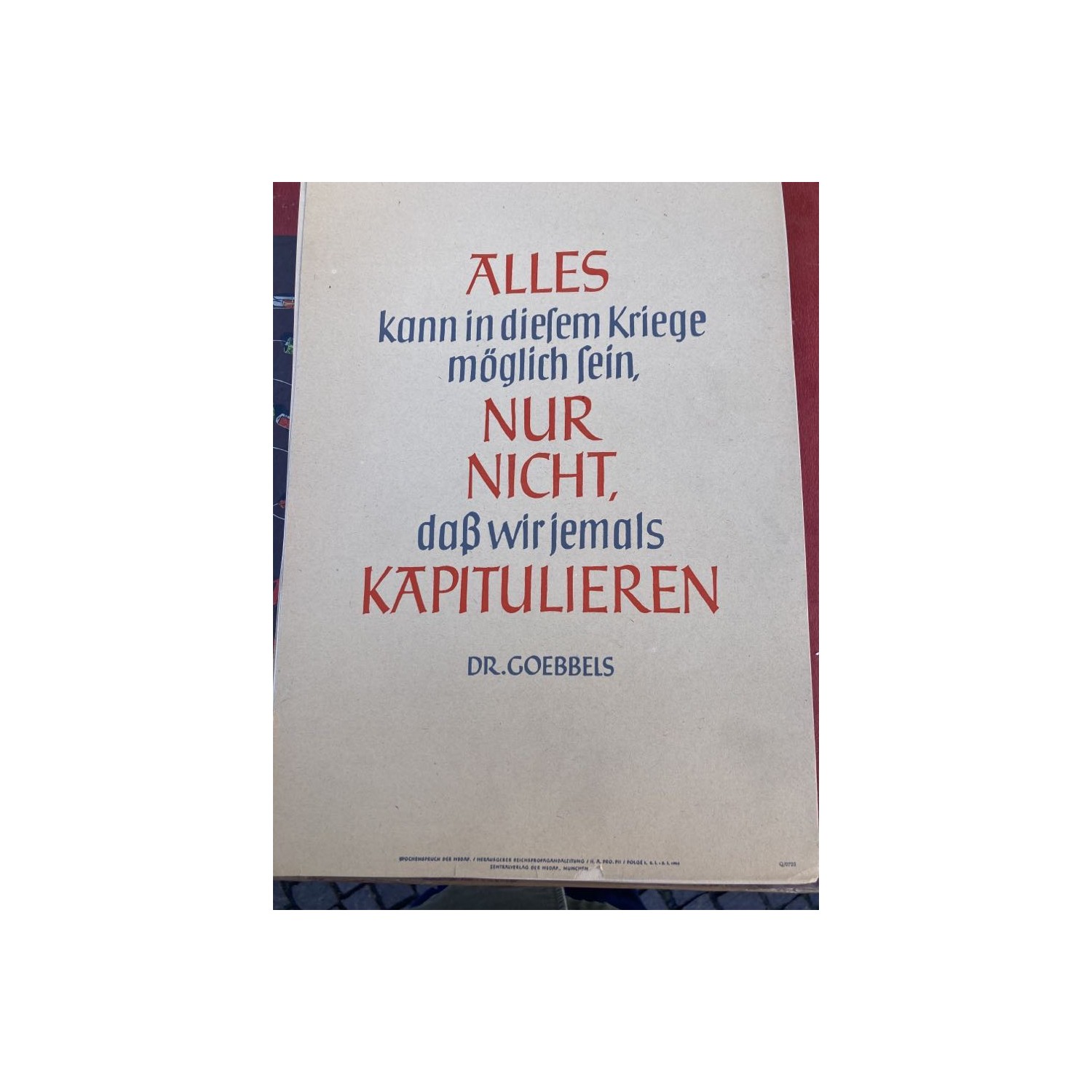 Wochenspruch der NSDAP  Zentralverlag der NSDAP Munchen