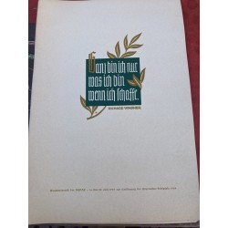 Wochenspruch der NSDAP  Zentralverlag der NSDAP Munchen  Luglio 1939