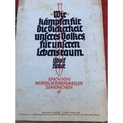 Wochenspruch der NSDAP  Zentralverlag der NSDAP , Dicembre 1939  misure 35 x 24 cm