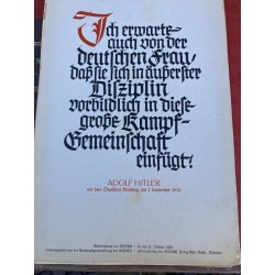 Wochenspruch der NSDAP  Zentralverlag der NSDAP , Ottobre 1939