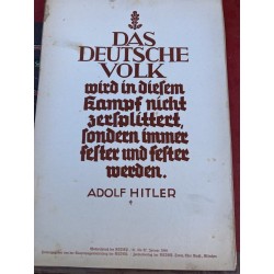 Wochenspruch der NSDAP  Zentralverlag der NSDAP , Gennaio 1940  size 35 x 24 cm