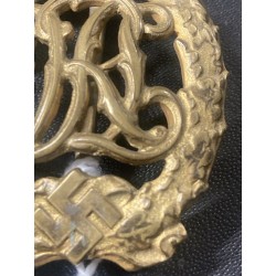 WWII Rare NAZI DRL Sports Badge for Disabled- Gold