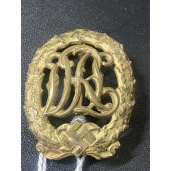 WWII Rare NAZI DRL Sports Badge for Disabled- Gold