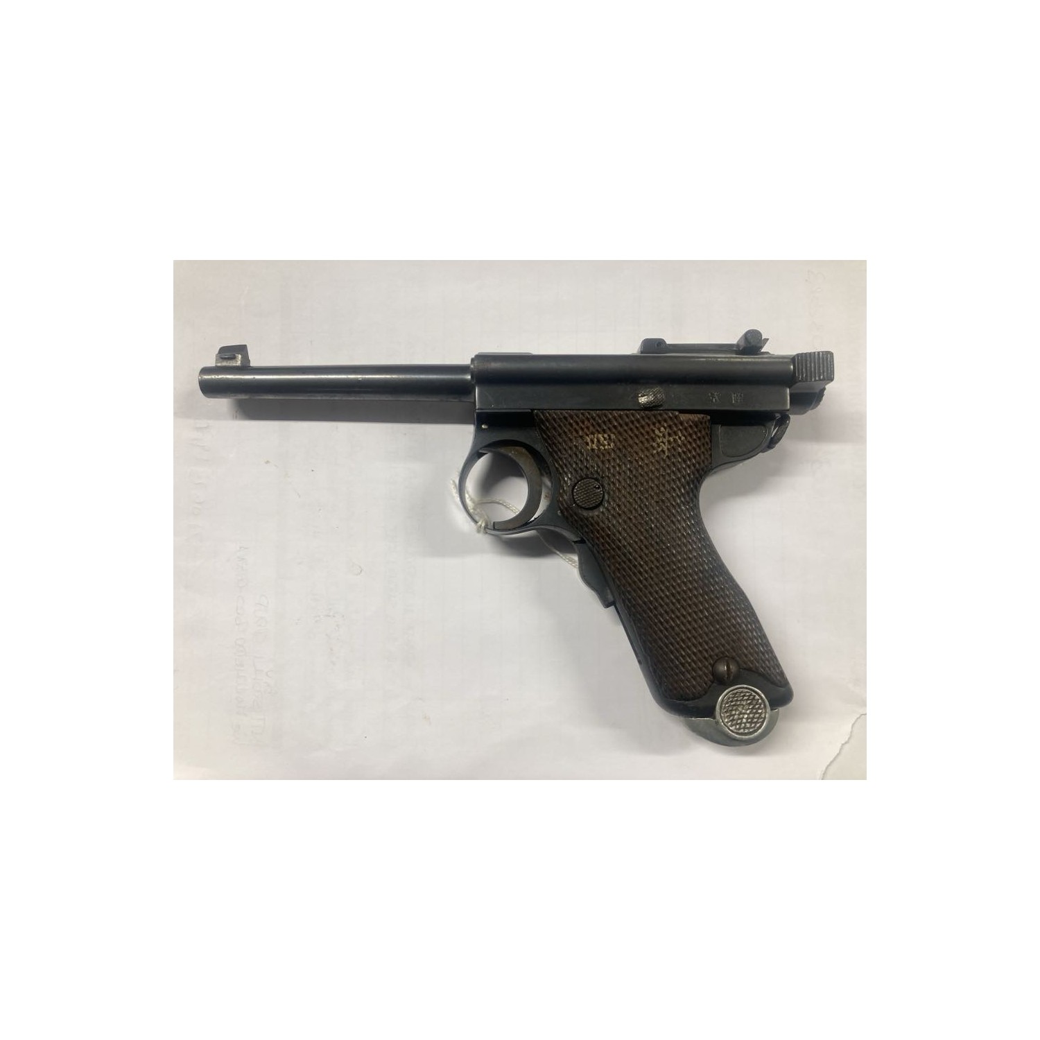 Rarissima pistola in cal. 8 NAMBU prodotta per l'Esercito Imperiale Giapponese Pistola semiauto NAMBU mod. 1904 detta PAPA NAMBU