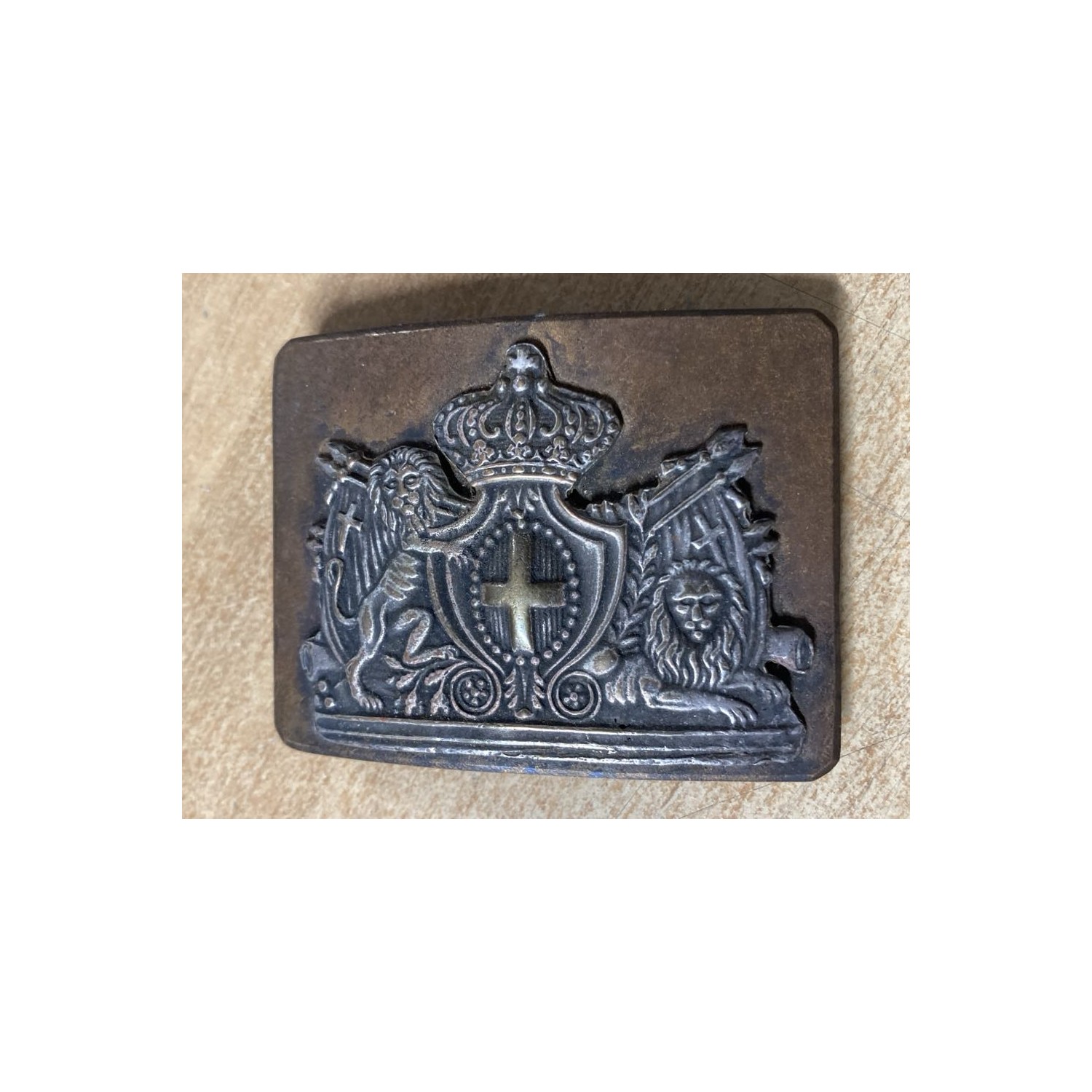 Sardinian Land Army Royal Carabinieri Marshals Buckle