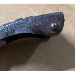 DRK German Red Cross buckle 1934 1945 iron model, rare variant with larger cross and raised eagle.