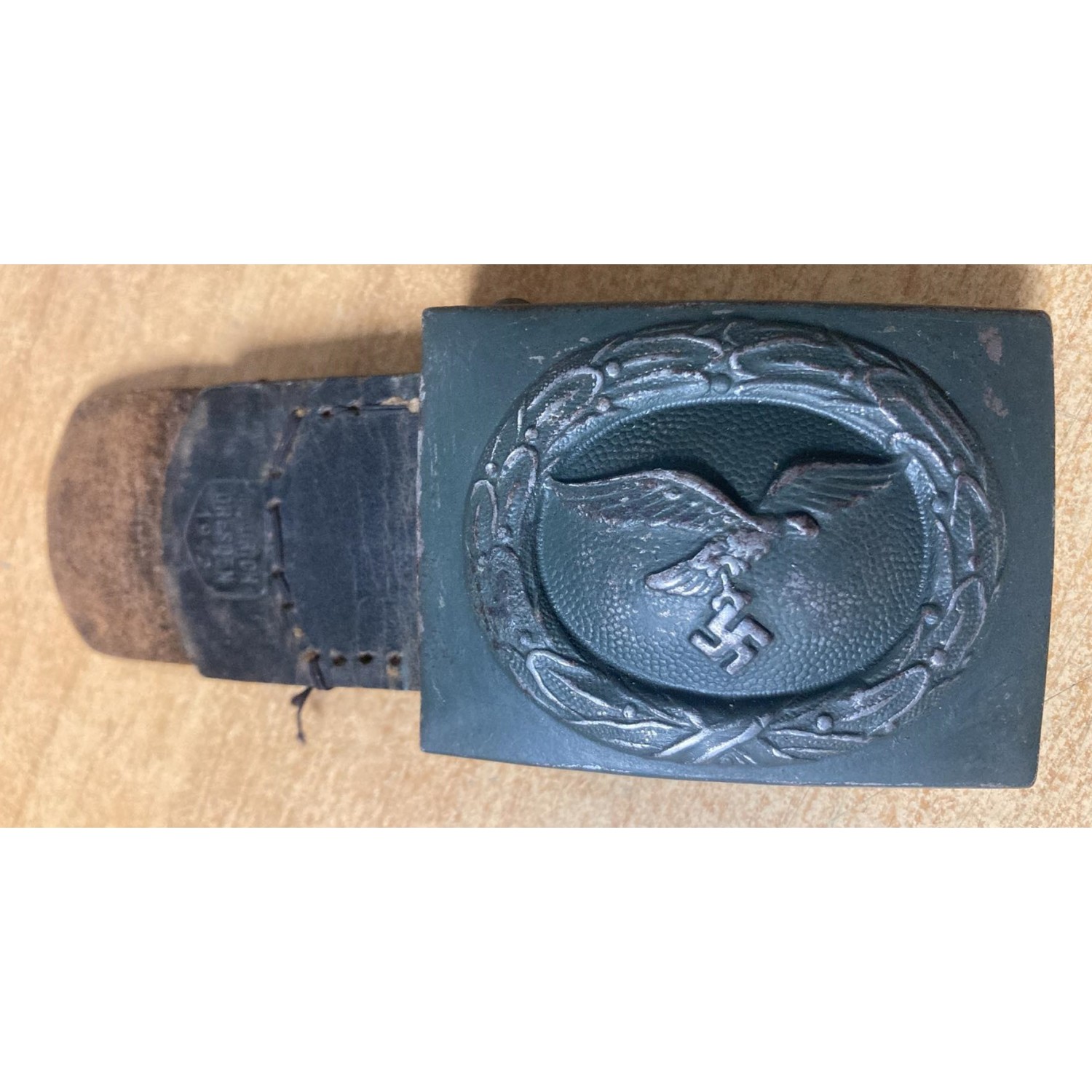 Fibbia in ferro Luftwaffe marcata b H. Aurich Dresden 1942