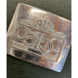 Very rare CONI buckle from the 1930s Italian National Olympic Committee