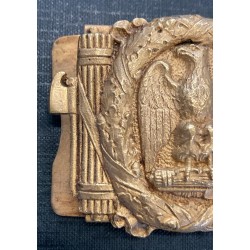 Stupenda fibbia da parata PNF/MVSN modello quadrato scatolato , rara