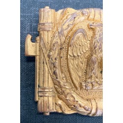 Stupenda fibbia da parata PNF/MVSN modello quadrato scatolato , rara