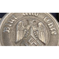 Rara fibbia da ufficiale della Hitler Jugend marcata M4/22 Christian Theodor Dicke