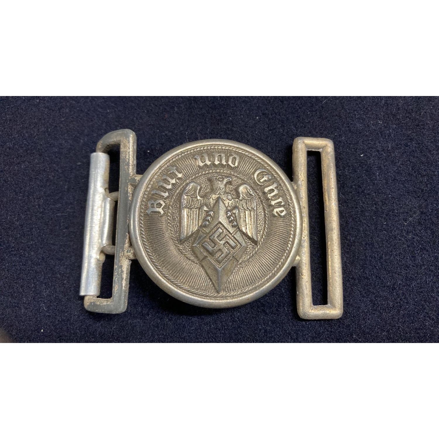 Rara fibbia da ufficiale della Hitler Jugend marcata M4/22 Christian Theodor Dicke
