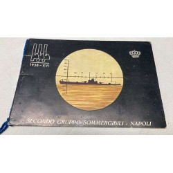 Raro calendario Regia Marina Secondo Gruppo Sommergibili Napoli 1938