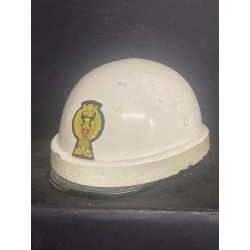 Helmet known as "nut shell" for Italian police motorcyclists in the 70s