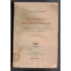 Book The War on the Italian Front by General Luigi Cadorna Volume I°