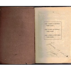 Libro La Riscossa di Gabriele D Annunzio con dedica ed autografo