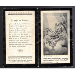 Sterbebilder caduto austriaco 1a guerra mondiale 1914 in Galizia