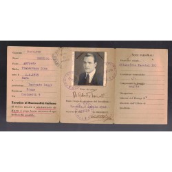 Tessera COMITATO DALMATICO Centro Assistenza Reduci Milano