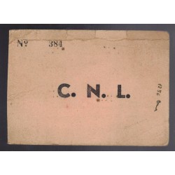 Tessera  partigiana CLN Comitato Nazionale di Liberazione  1945