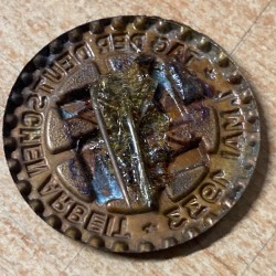 Tinnie Tag der Arbeit Labor Day 1 May 1933, in printed sheet metal, unfortunately the rear pin is missing