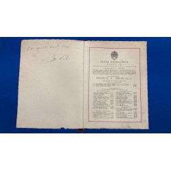 Historical military calendar NIZZA Cavalleria 1937