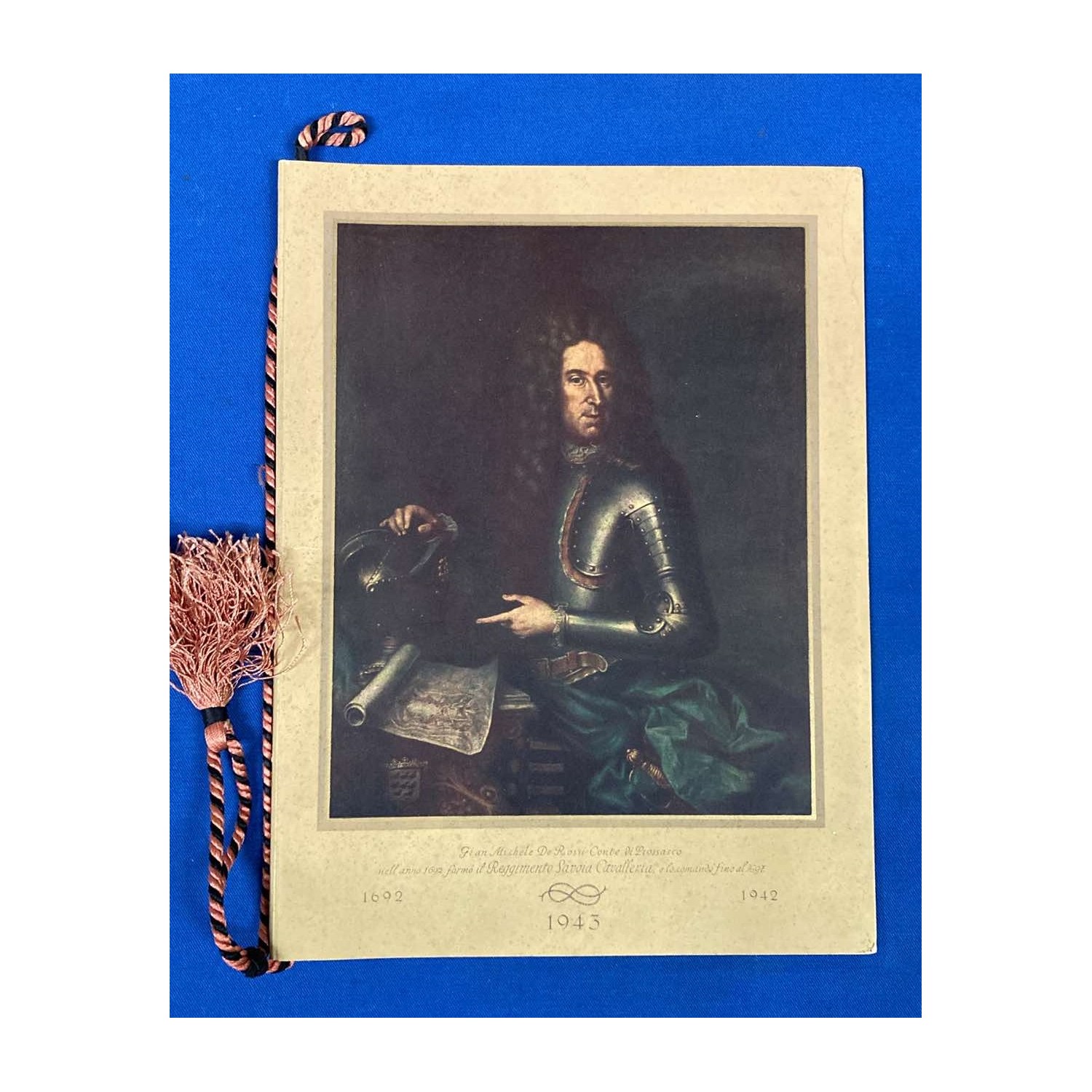 Regimental military calendara SAVOIA Cavalry Rgt 1943