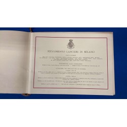 Military calendar 7th Cavalry Rgt. MILANO Lancers 1942