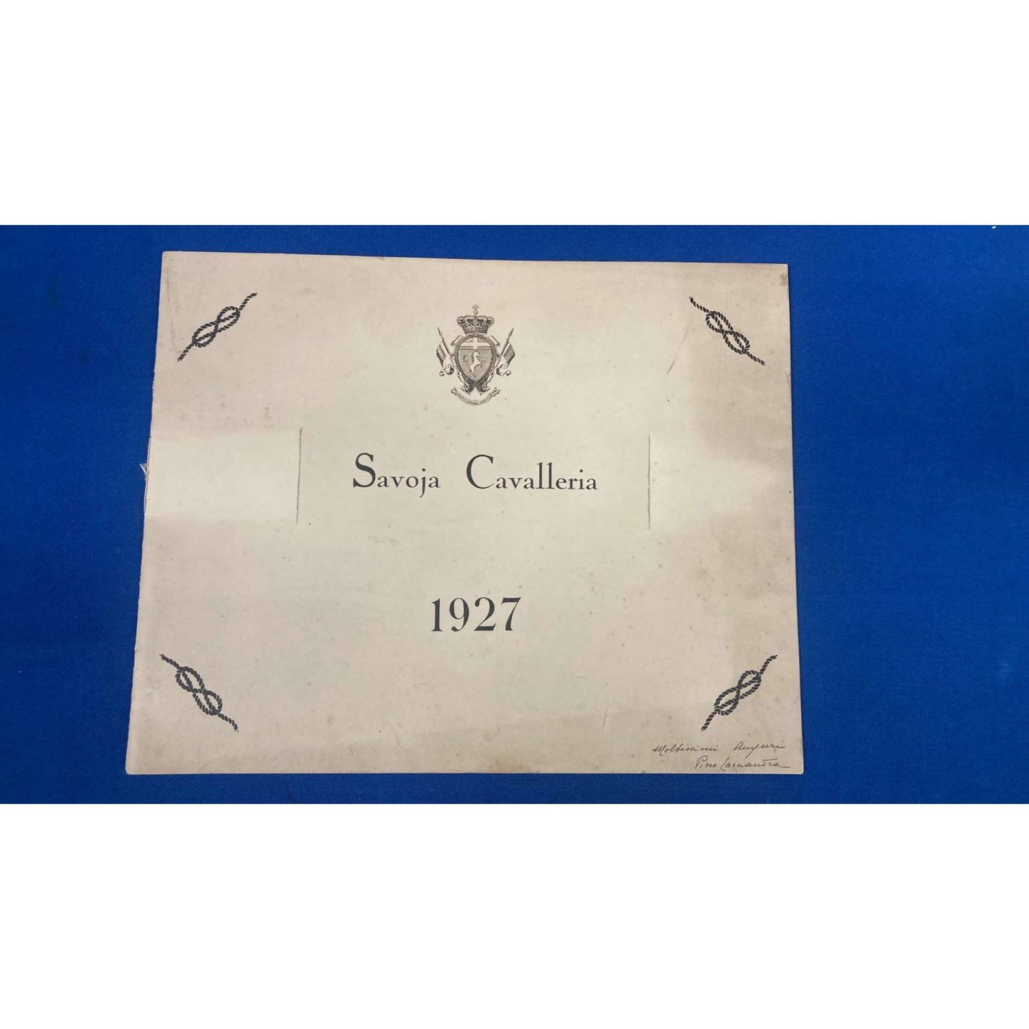 SAVOJA Cavalry regimental calendar 1927