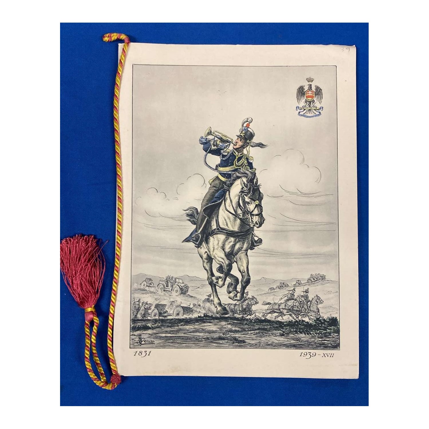 Calendario reggimentale Reggimento Artiglieria Celere Principe Amedeo Duca d Aosta 1939