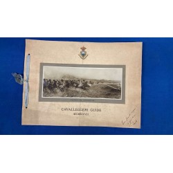 Regimental calendar 19th Rgt. Cavalleggeri e Guide 1927, has a fold in the middle