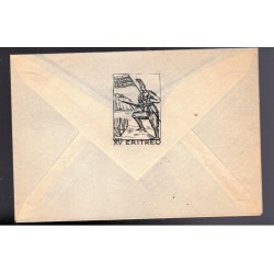 Busta e carta da lettera del XV° Battaglione Coloniale Eritreo