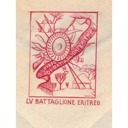 Envelope and paper from LV° Italian Eritrean Batallion
