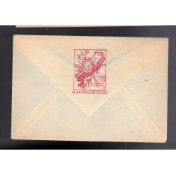 Envelope and paper from LV° Italian Eritrean Batallion