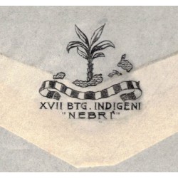 Busta  postale XVII Battaglione Indigeni NEBRI