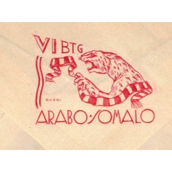 Busta e carta da lettera VI° Battaglione Coloniale Arabo Somalo