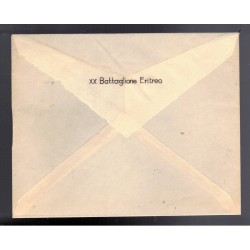 XX° Battaglione Eritreo envelope and paper
